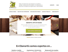 Tablet Screenshot of ebanartis.com